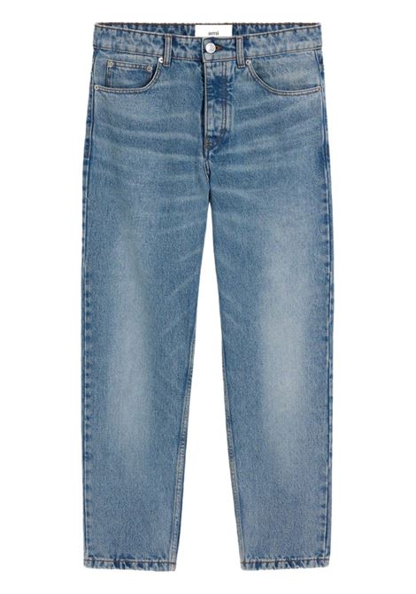 Jeans affusolati in blu Ami paris - uomo